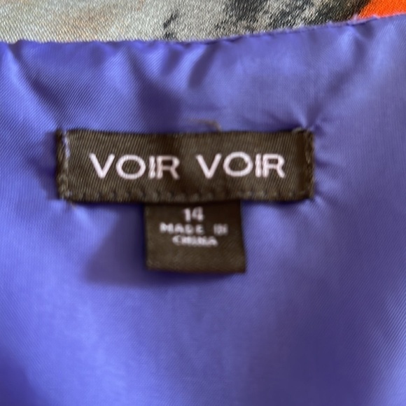Voir Voir Sleeveless Printed Dress Size 14 - Picture 5 of 5